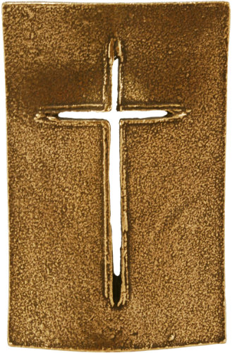 Prämie für die Leserwerbung: Stehplakette Schild-Kreuz